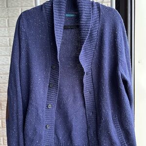 Perry Ellis Tweed Shawl Cardigan